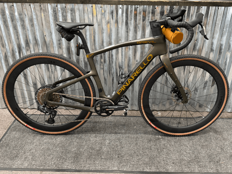 Pinarello Grevil gravel bike in the shop at Just Ride Bikes