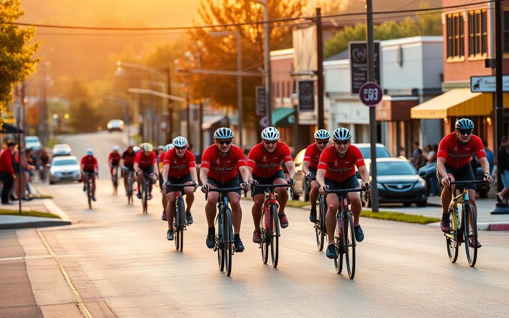 Bike for Hope cycling event with riders